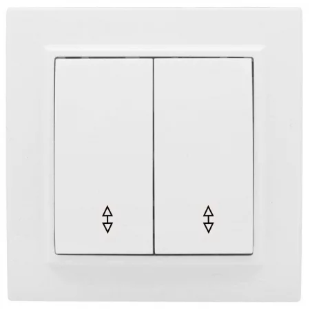 Переключатель проходной 2-кл. СП Минск 10А IP20 бел. Basic EKF 