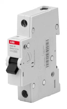 Выключатель автоматический модульный 1п C 6А 4.5кА Basic M BMS411C06 ABB 
