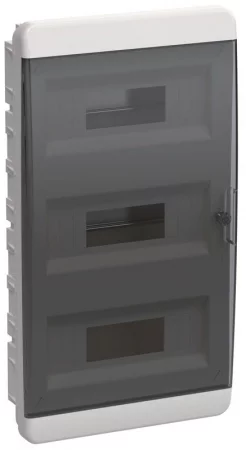 Корпус ЩРВ-П-36 TEKFOR IP41 черн. прозр. дверь пластик. IEK 