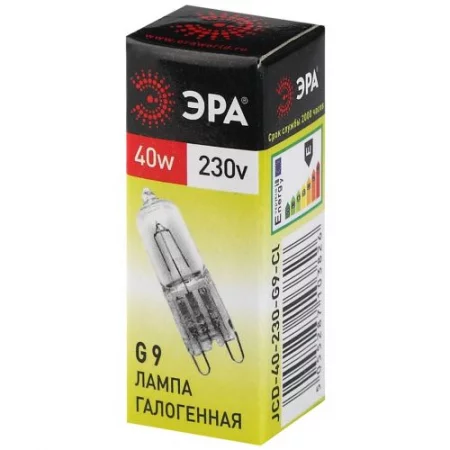 Лампа галогенная G9-JCD-40-230V-Cl 40Вт капсула G9 230В Эра 