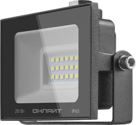 Прожектор светодиодный 61 949 OFL-20-6K-BL-IP65-LED 20Вт 6000К IP65 1600лм черн. ОНЛАЙТ 