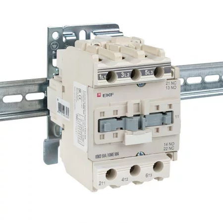 Контактор КМЭ 50А кат. 220В AC 1НО+1НЗ EKF 