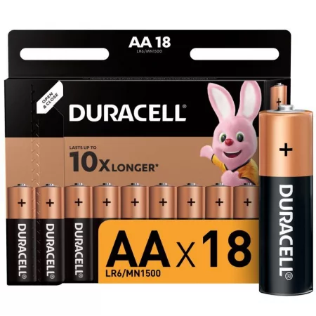 Элемент питания алкалиновый AA/LR6-18BL Basic (блист.18шт) Duracell 