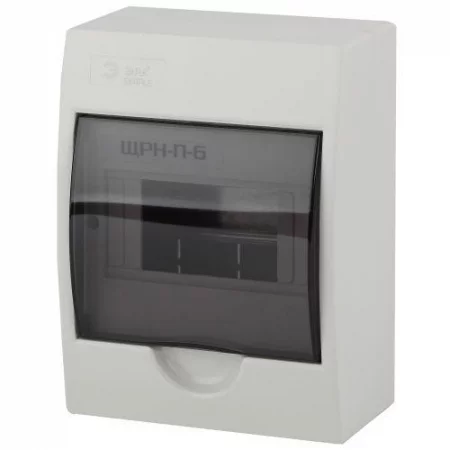Бокс ЩРН-П-6 мод. навесной пластик IP41 SIMPLE NO-box_simple-plastic_6_surface ЭРА 