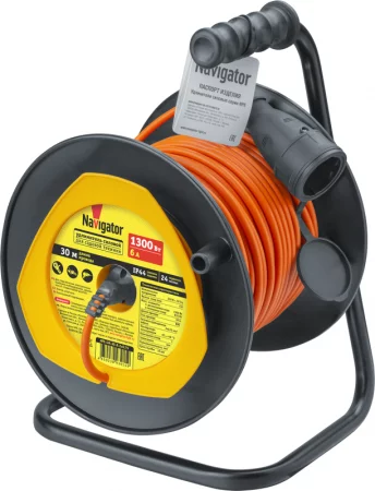 Удлинитель 30м без заземл. 93 915 NPE-LM-30-X-2x0.75 для сад. техн. NAVIGATOR 