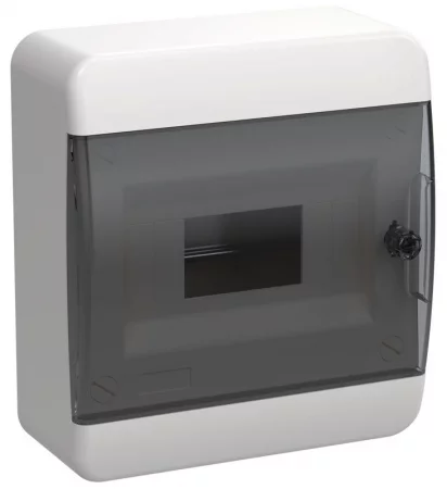 Корпус ЩРН-П-8 TEKFOR IP41 черн. прозр. дверь пластик. IEK 