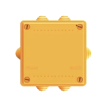 Коробка ответвительная FS 100х100х50мм IP55 4п 450В 6А 4кв.мм с кабельными вводами и клеммниками пластик. DKC 