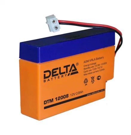 Аккумулятор UPS 12В 0.8А.ч Delta 