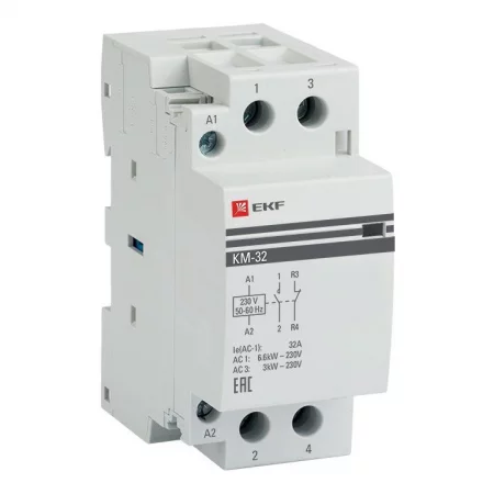 Контактор модульный КМ 32А NО+NC (2 мод.) EKF 