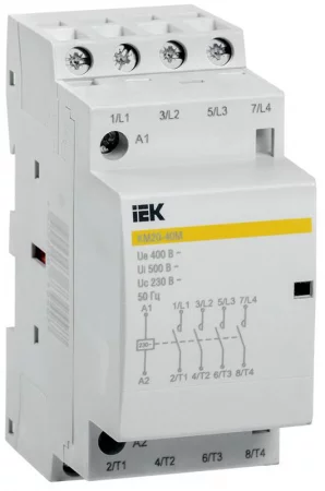 Контактор модульный КМ20-40М AC KARAT IEK 