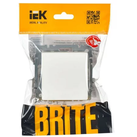 Выключатель 1-кл. СП BRITE ВС10-1-0-БрБ 10А механизм бел. IEK 