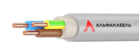 Кабель NYM-J 3х2.5 0.66кВ (уп.50м) АЛЬФАКАБЕЛЬ 