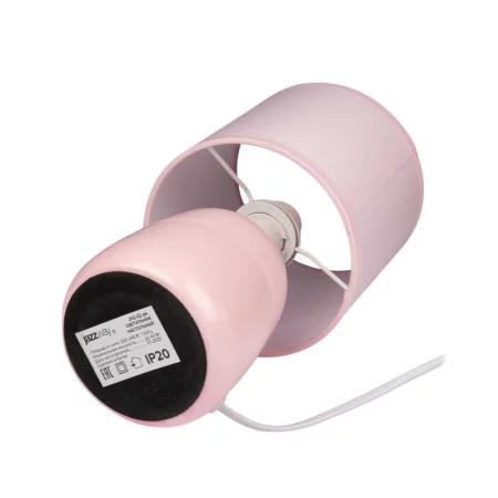 Светильник настольный JH2-02-pk E14 IP20 130х130х255мм керамика; ткань; PVC-пластик роз. JazzWay 