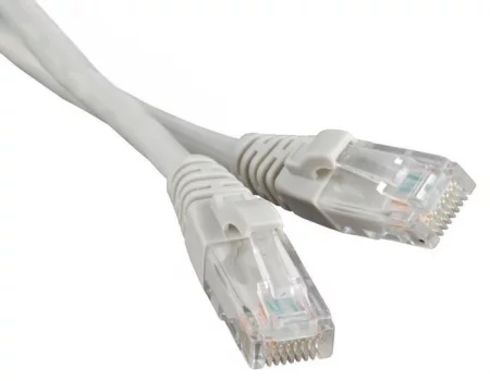 Патч-корд реверсивный кат.5E U/UTP LSZH PC-LPM-UTP-RJ45-REV-RJ45-C5e-10M-LSZH-GY 10м сер. Hyperline 
