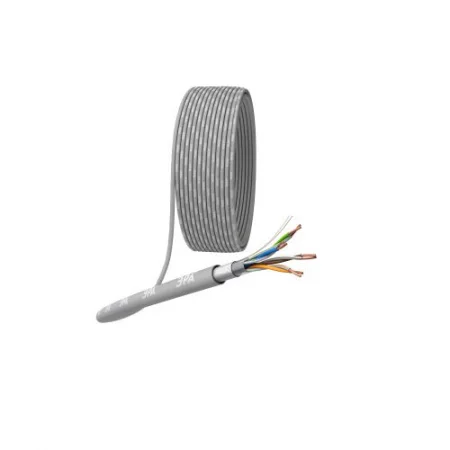 Кабель витая пара F/UTP кат.5E 4х2х24AWG solid CU PVC сер. (м) F-4-PVC Эра 