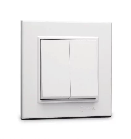 Выключатель 2-кл. СП Karea 10А IP20 бел. Makel 