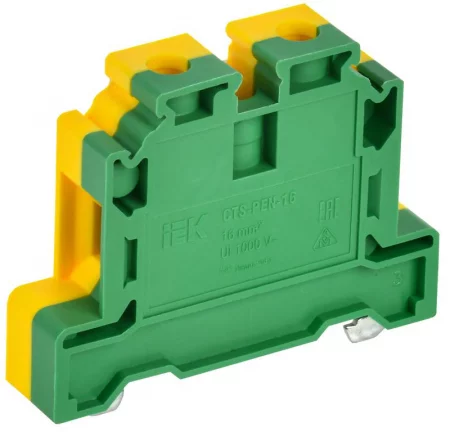 Колодка клеммная CTS-PEN ARMAFIX земля 16кв.мм желт./зел. IEK 