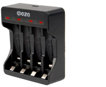 Устройство зарядное B-95USB Ni-Cd/Ni-MH (4хAA/4хAAA/1х9В "Крона") индикатор зарядки питание от USB кабель MicroUSB-USB в компл. ФАZА 