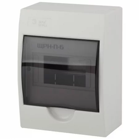 Бокс ЩРН-П-6 мод. навесной пластик IP41 SIMPLE NO-box_simple-plastic_6_surface ЭРА 