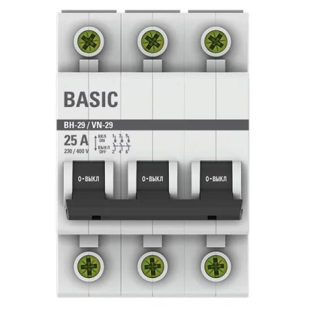 Выключатель нагрузки 3п 25А ВН-29 Basic EKF 
