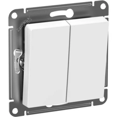 Выключатель 2-кл. Atlasdesign Aqua IP44 (сх. 5) 10AX механизм бел. SE 