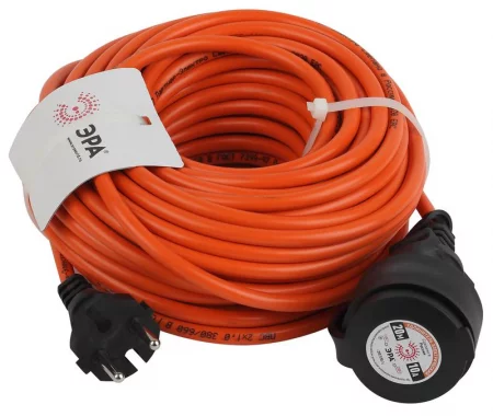 Удлинитель-шнур 1х20м без заземл. 10А IP20 UPx-1-2х1-20m ПВС 2х1 (бухта) Эра 