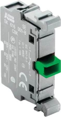 Блок контактов MCB-10 фронт. монтаж 1НО ABB 