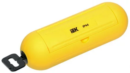 Бокс для защиты кабельного соединения IP44 желт. IEK 