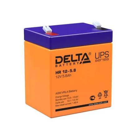 Аккумулятор UPS 12В 5.8А.ч Delta 