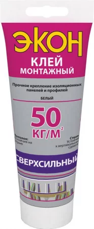 Клей монтажный "ЭКОН Сверхсильный" туба 200г Момент 