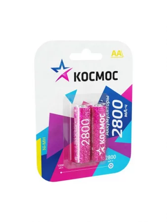 Аккумулятор AA/R6 2800мА.ч NI-MN BP-2 (блист.2шт) КОСМОС 