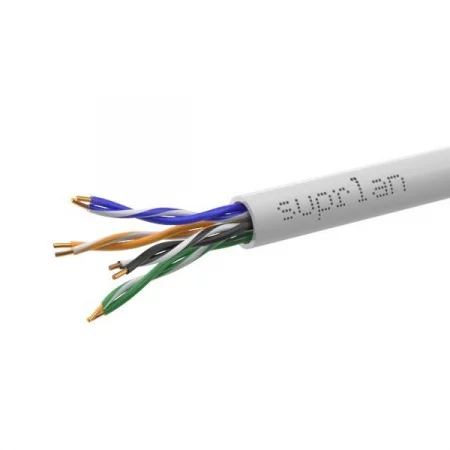 Кабель витая пара U/UTP кат.5E 4х2х24AWG solid Cu PVC Standart (м) SUPRLAN 
