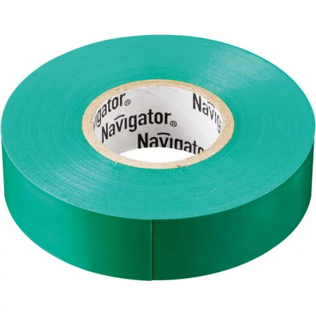 Изолента ПВХ 15мм (рул.20м) зел. NIT-B15-20/G Navigator 
