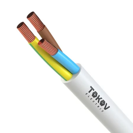 Провод TOKOV ELECTRIC ПВС 3х6(2х6+1х6) 380В Б (бухта) (м) 