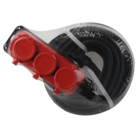 Удлинитель 3х20м с заземл. IP44 КГ 3х1.5 каучук UK-3e-3x1.5-20m-IP44(KG) Эра 