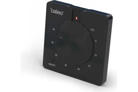 Терморегулятор C430 black встраиваемый аналоговый 3.5кВт CALEO 