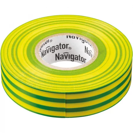 Изолента ПВХ 15мм (рул.20м) жел/зел. NIT-B15-20/YG Navigator 