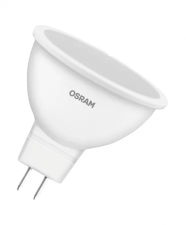 Лампа светодиодная LED Star MR16 3536 5W/840 12V GU5.3 5Вт прозрачная 4000К нейтр. бел. GU5.3 MR16 350лм 12В пластик. (замена 35Вт) OSRAM 