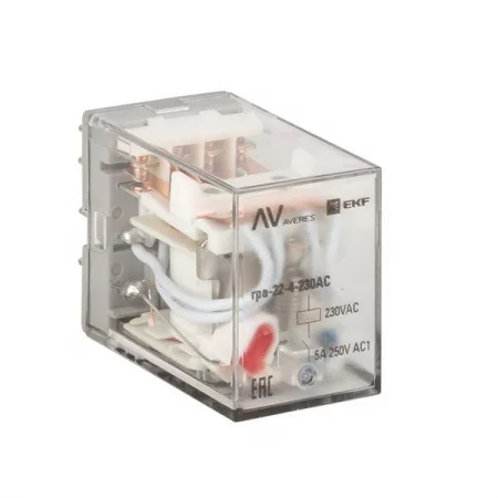 Реле промежуточное RPA 22/4 5А 230В AC AVERES EKF 