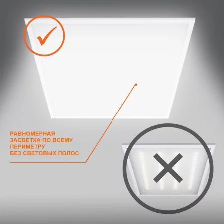 Светильник светодиодный ECO CLASS PANEL 600 36W 865 36Вт 6500К IP40 3600лм 595х595х32мм ДВО встраив. опал панель (аналог ЛВО 4х18) LEDVANCE 
