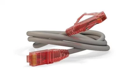 Патч-корд кат.5E U/UTP LSZH PC-LPM-UTP-RJ45-RJ45-C5e-0.3M-LSZH-GY 0.3м сер. Hyperline 