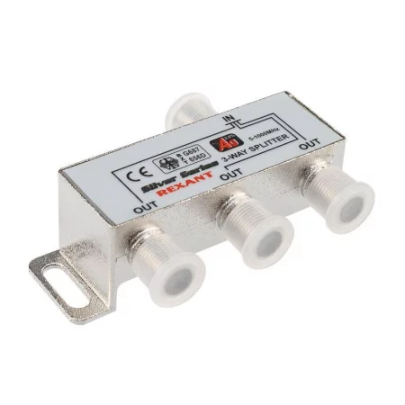 Делитель ТВ "краб" х3+4шт F "BOX" 5-1000 МГц "Silver" Rexant 