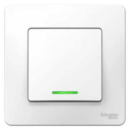 Выключатель 1-кл. СП Blanca 10А IP20 (сх. 1) 250В с подсветкой бел. SE 