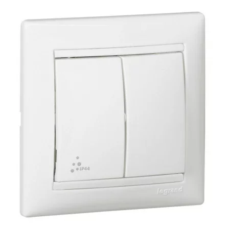 Механизм переключателя на 2 направления 2-кл. СП Valena 10А IP44 250В бел. Leg 