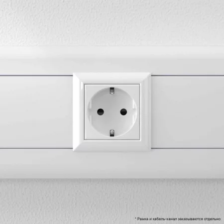 Розетка 1-м 2мод. Avanti "Белое облако" 16А IP20 2P+E защ. шторки бел. DKC 