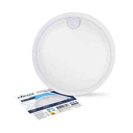 Светильник светодиодный СПП ИД-1565-КРУГ 15Вт 6500К IP65 1350лм 140мм герметичный с инфракрасным датчиком NEOX 