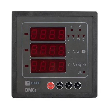 Прибор измерительный цифровой комбинир. DMCr с интерфейсом RS-485 на панель 96x96 (квадратный вырез) PROxima EKF 