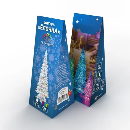 Фигура светодиодная "Елочка" 20см 1LED RGB 0.1Вт 4.5В IP20 элементы питания 3хAG13(LR44) (не в компл.) Neon-Night 