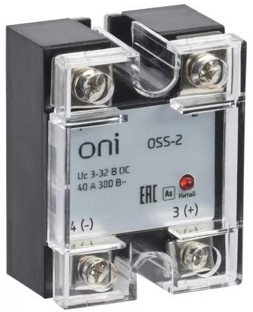 Реле твердотельное OSS-2 40А 380В AC 3-32В DC ONI 
