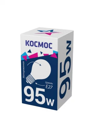 Лампа накаливания A50/A55 95Вт E27 220-240В мат. КОСМОС 